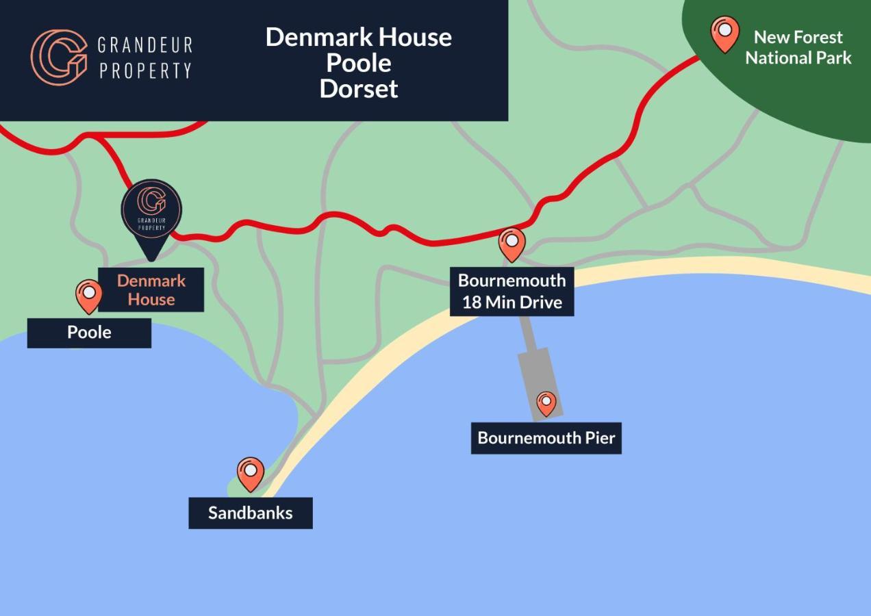 Denmark House By Grandeur Property Villa Poole Bagian luar foto